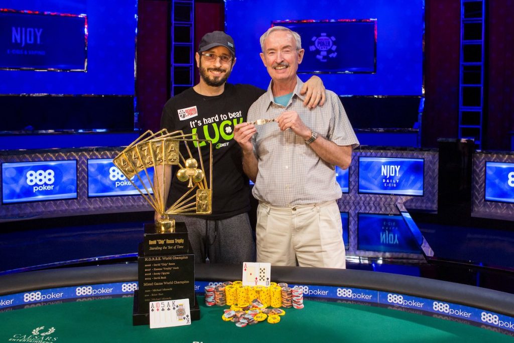 Brian Rast and his father after winning the $50,000 Players Championship in 2016.