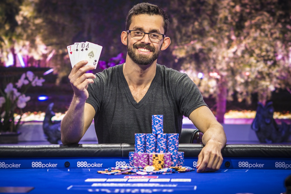 Mike Gorodinsky wins the $10,000 Pot Limit Omaha event at the 2018 US Poker Open.