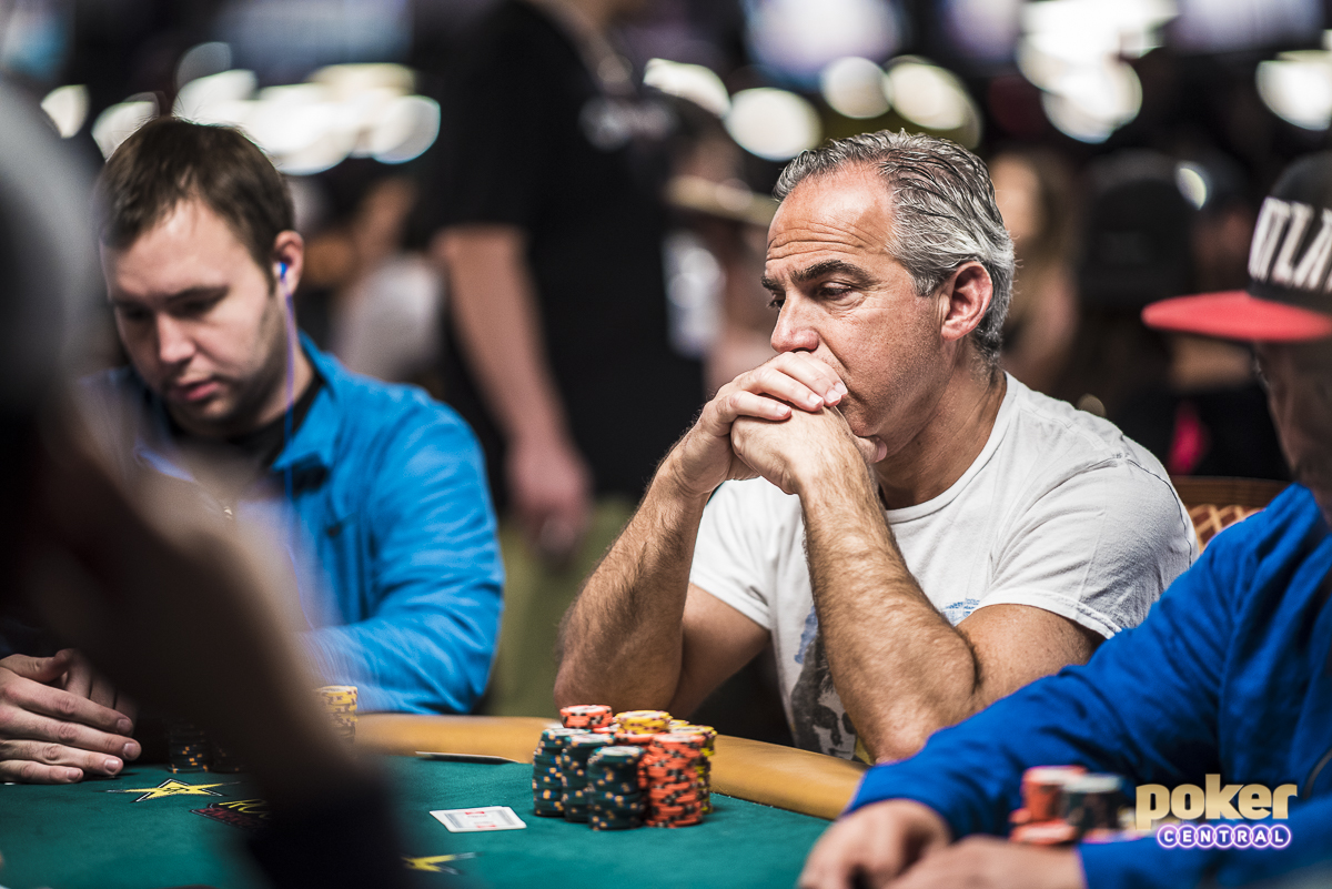 Cliff Josephy locked in during the 2018 WSOP Main Event on Day 5.