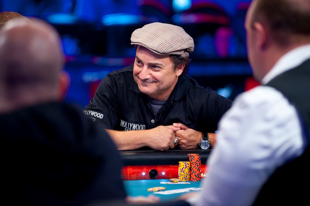 Kevin Pollak on the feature table during his deep run in the 2012 WSOP Main Event.