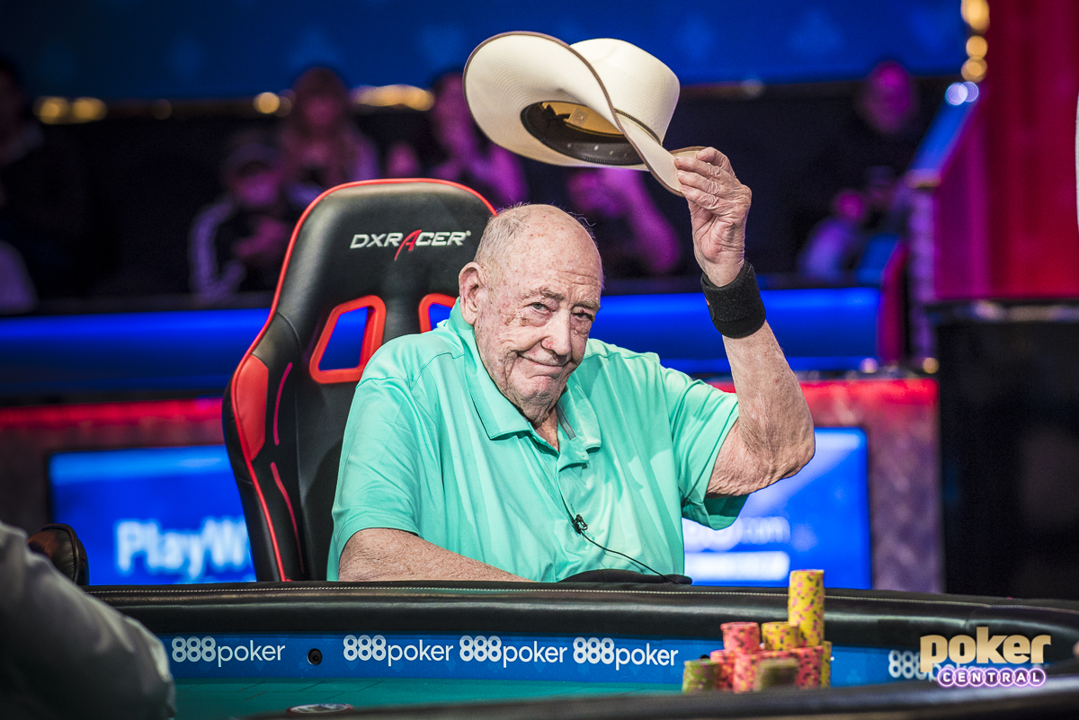 By far and away my two favorite images of the summer came from a moment I will never forget. Just after announcing his official retirement from playing events at the World Series of Poker, Doyle Brunson went on to final table the $10,000 No Limit 2-7 Lowball Championship. The first image I captured was Doyle heading into the Amazon Room one last time on his scooter. I camped out in the hallway for a few minutes before play to ensure I could grab some sort of photo, but the timing and emptiness of the hallway worked out perfectly and I captured possibly my favorite image of the summer. The next came when Doyle was eliminated in 6th place. In signature Texas Dolly fashion, Doyle looked around and gave us one final tip of the cap.