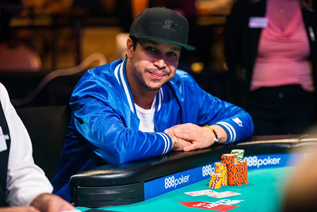 Felipe Ramos at the final table of the $1,000 Pot Limit Omaha event during the 2018 World Series of Poker. (Photo: PokerPhotoArchives)
