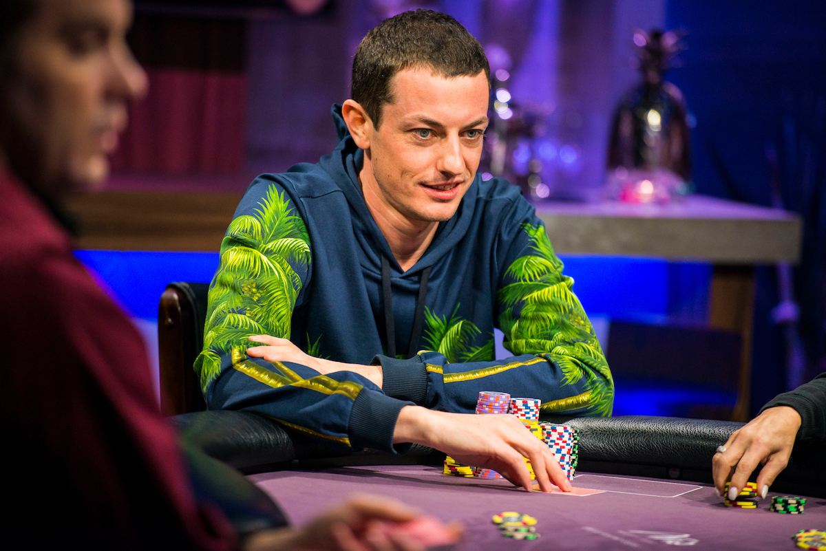 Tom Dwan during his return to Poker After Dark in 2017 on PokerGO.