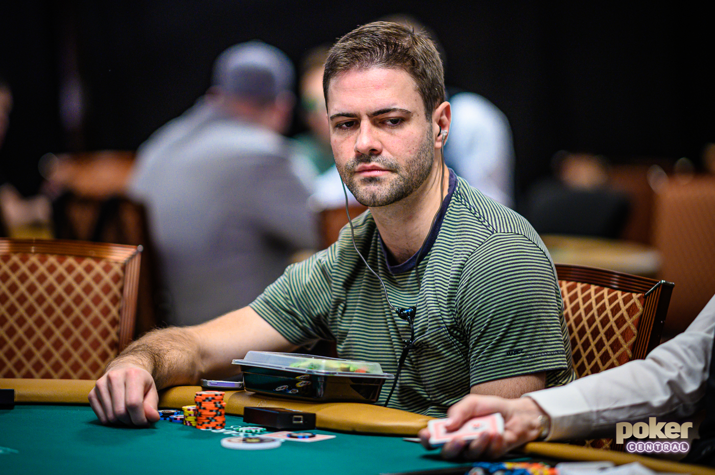 James Obst in action during the 2019 World Series of Poker.
