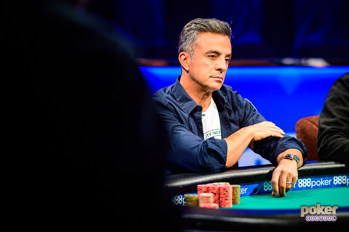 Joe Hachem in action during the 2019 World Series of Poker.