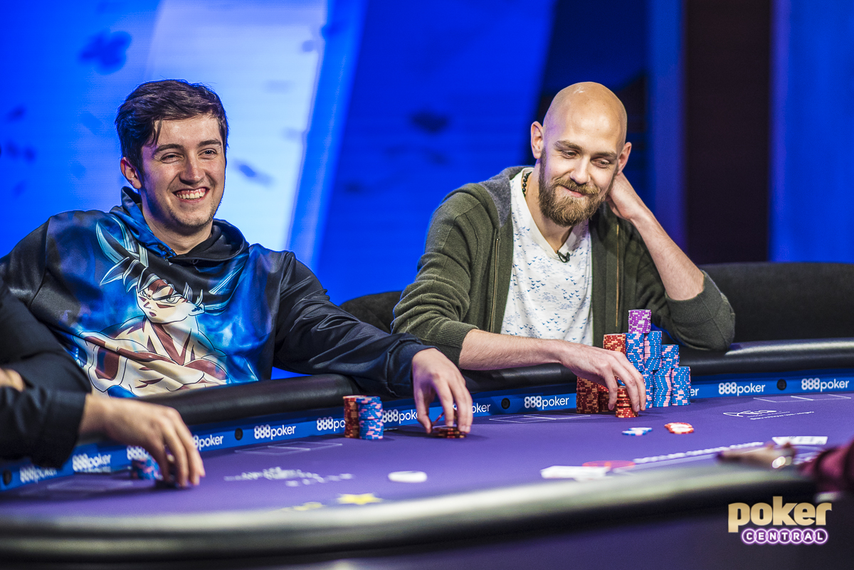 Side by side in the $100k: Ali Imsirovic and one of his favorite and most respected players, U.S. Poker Open champion Stephen Chidwick.