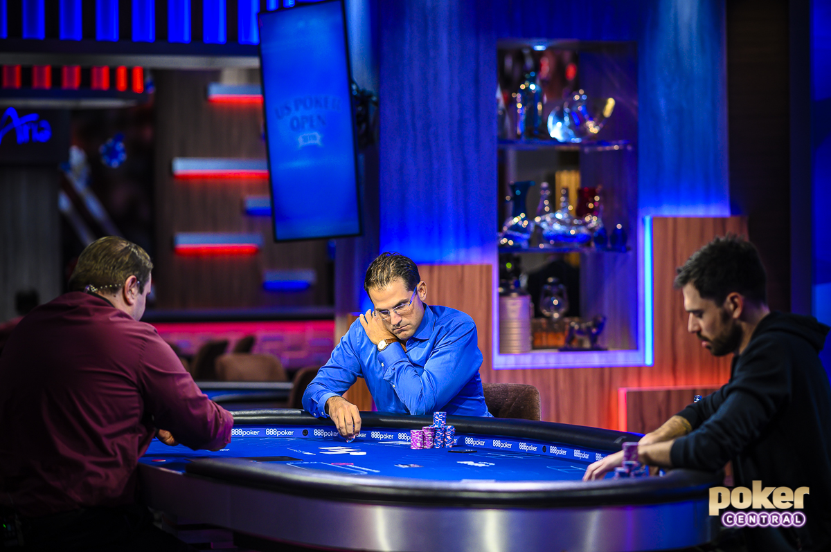 Brandon Adams and Nick Schulman heads up for the U.S. Poker Open Mixed Game Championship.