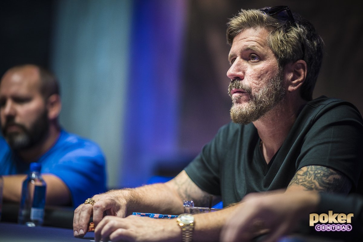 This is one of my favorite pictures of the week, featuring Brian Green. Green is no stranger to the high roller scene, as the Texas Native has made his presence known over the last few years with over $3,000,000 in live earnings. Green logged a solid second place finish in the opening event of this years Poker Masters, as he finished second on the $10K NLH event for $138,000.