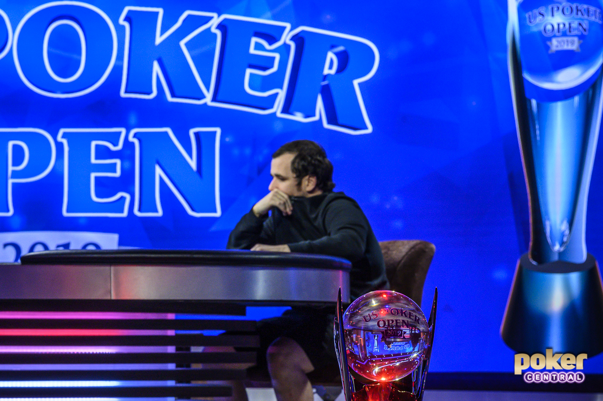 Jordan Cristos heads up for the 2019 U.S. Poker Open Event #2 title against Manig Loeser.