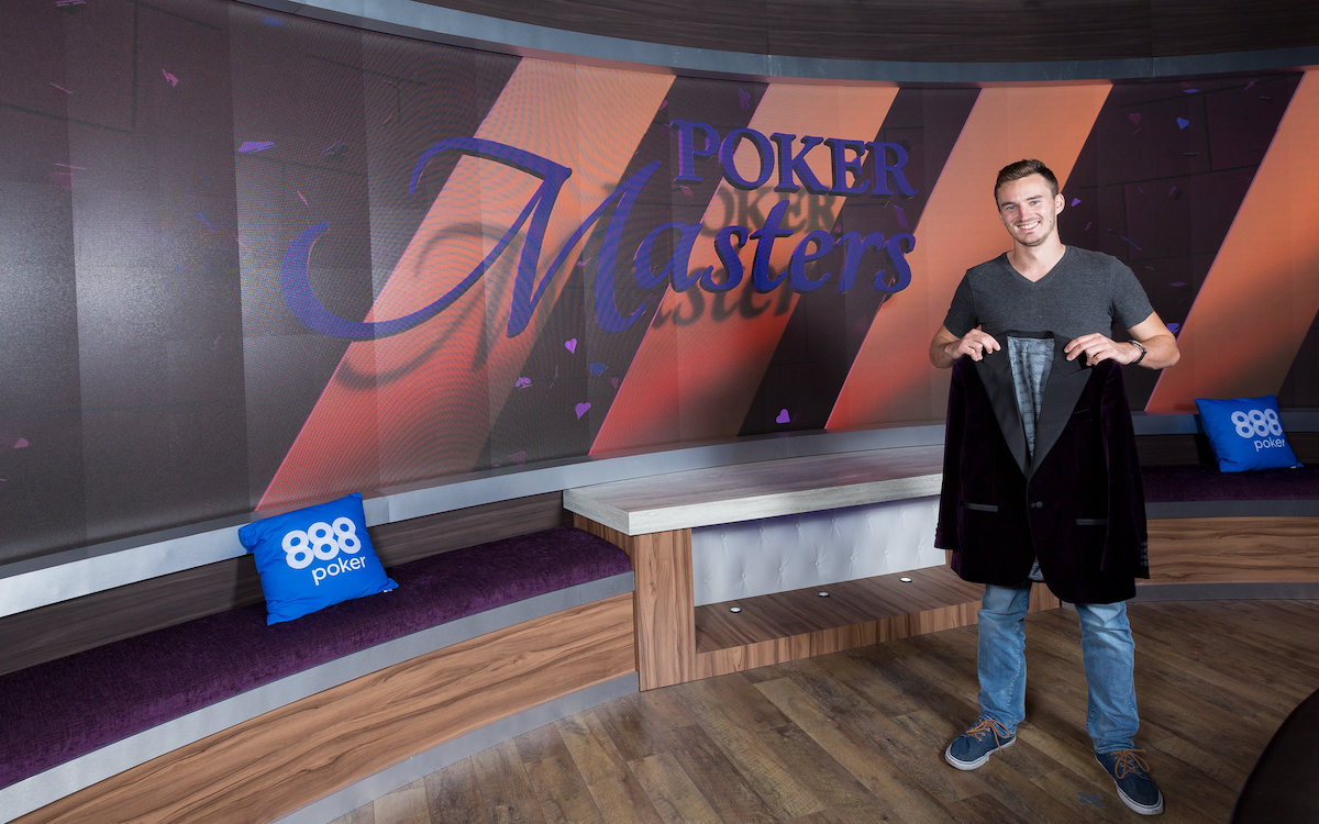 Steffen Sontheimer after winning the 2017 Poker Masters Purple Jacket.