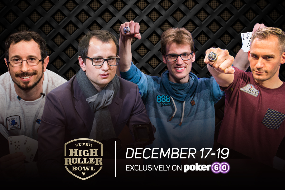 Super High Roller Bowl champions Brian Rast, Rainer Kempe, Christoph Vogelsang and Justin Bonomo set to compete today in Super High Roller Bowl V.