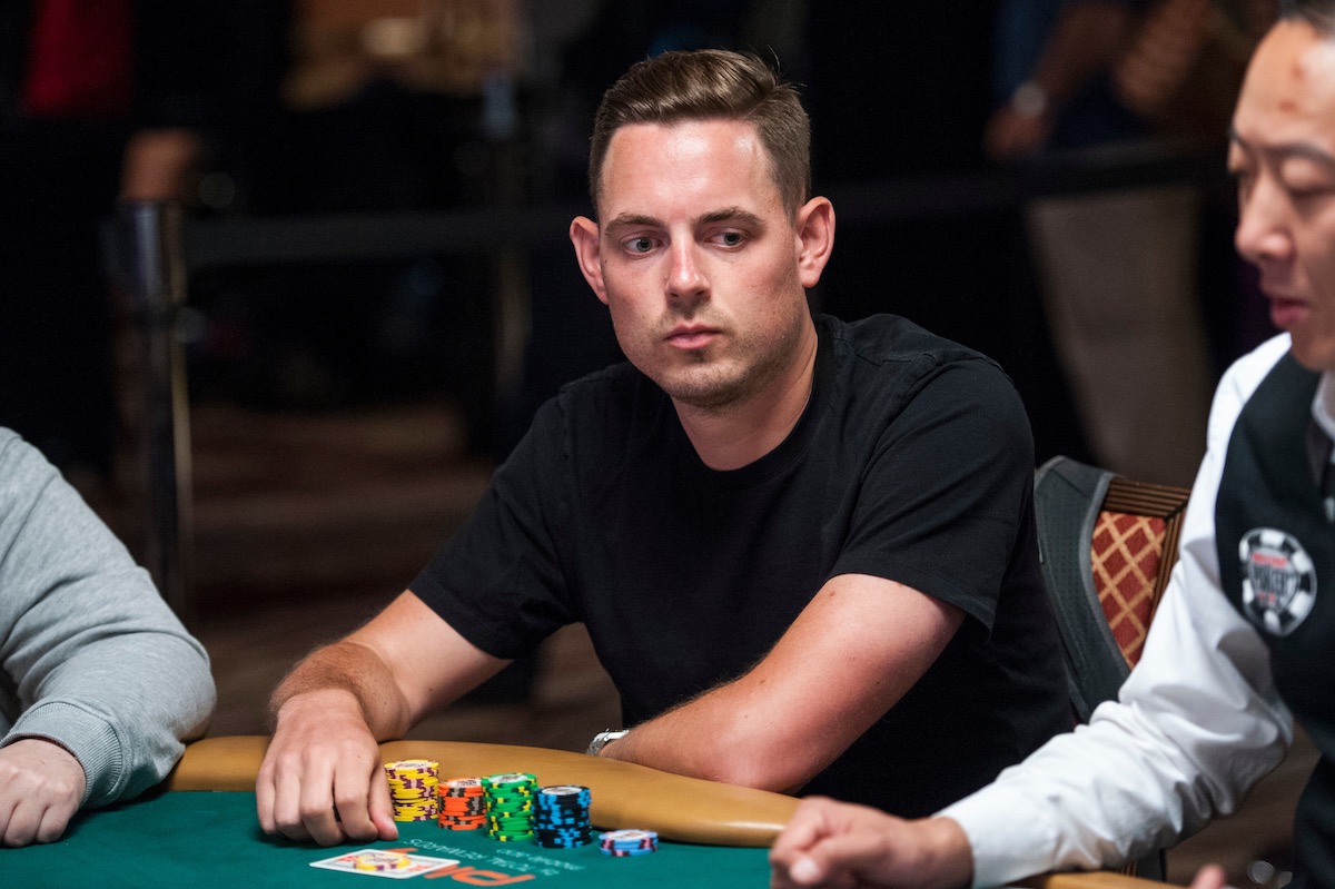 Toby Lewis in action during the 2018 World Series of Poker. (Photo: PokerPhotoArchives.com)