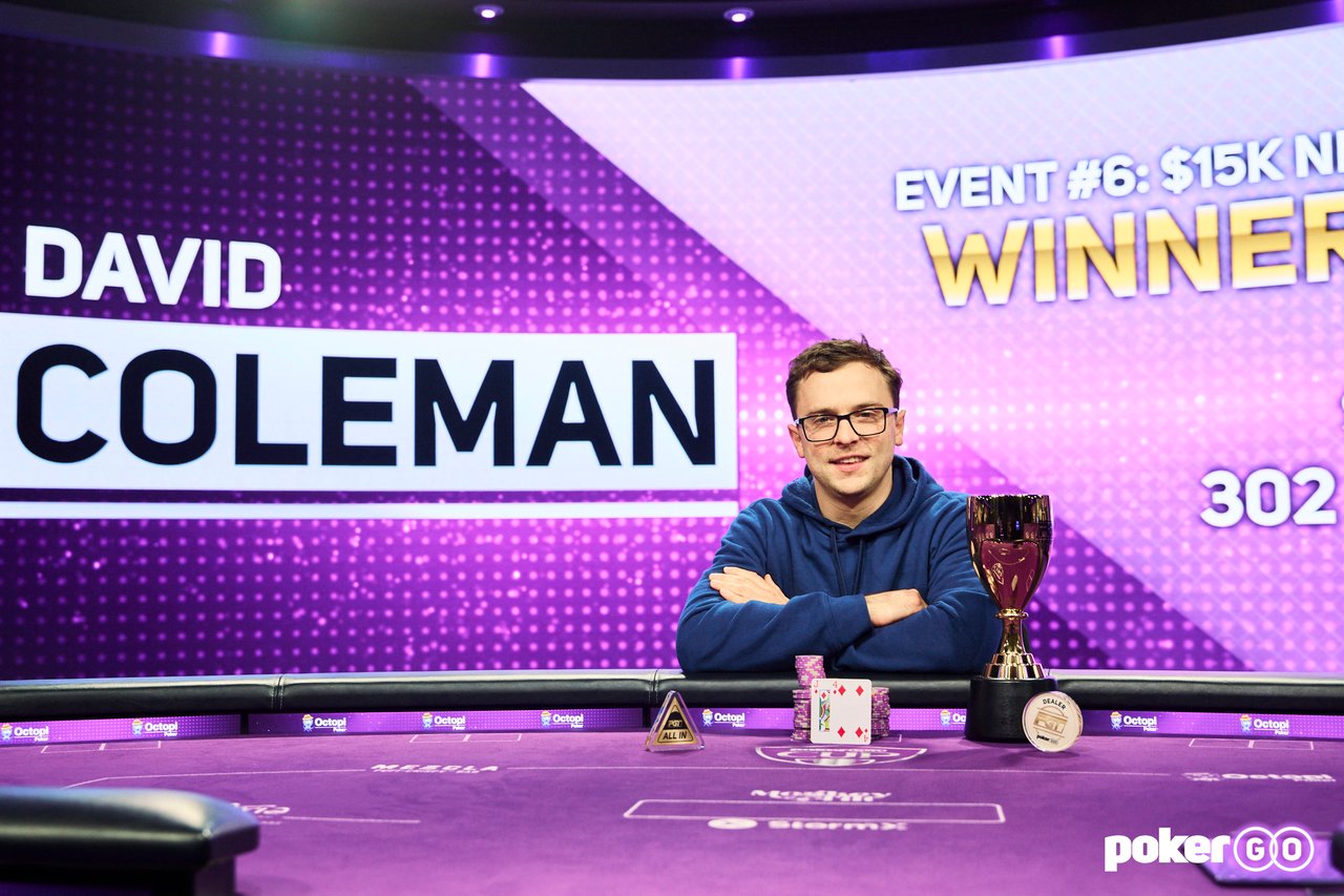 David Coleman Captures First Major PGT Title and 302,400 in Event 6
