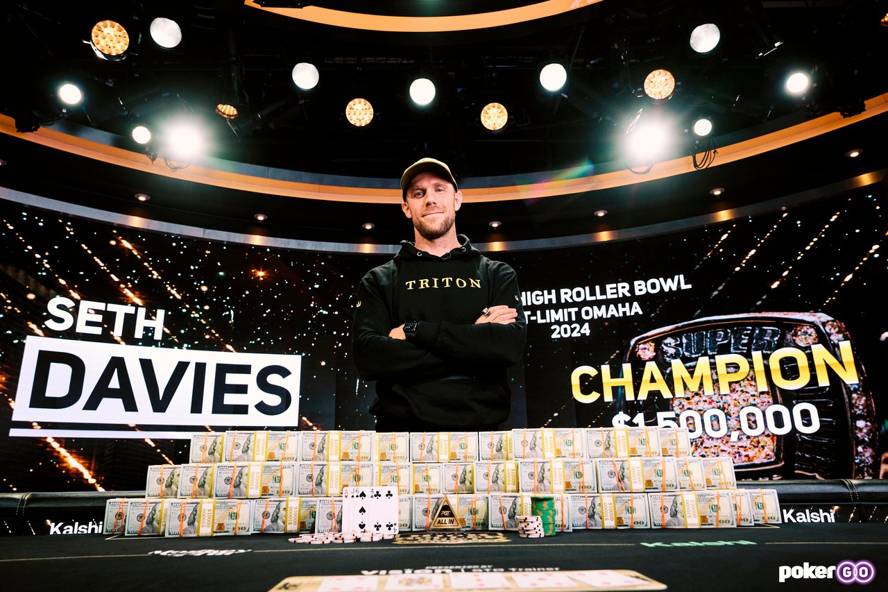 Seth Davies Wins Super High Roller Bowl 100K PotLimit Omaha for