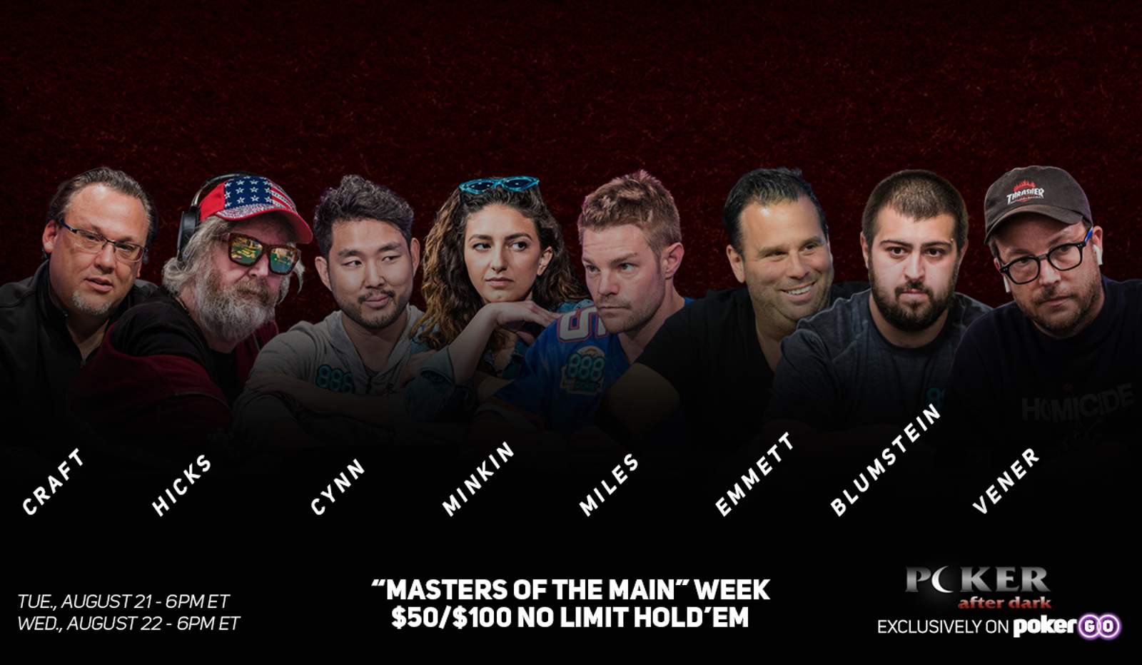 "Masters of the Main" on Poker After Dark Headlined by Cynn and Blumstein