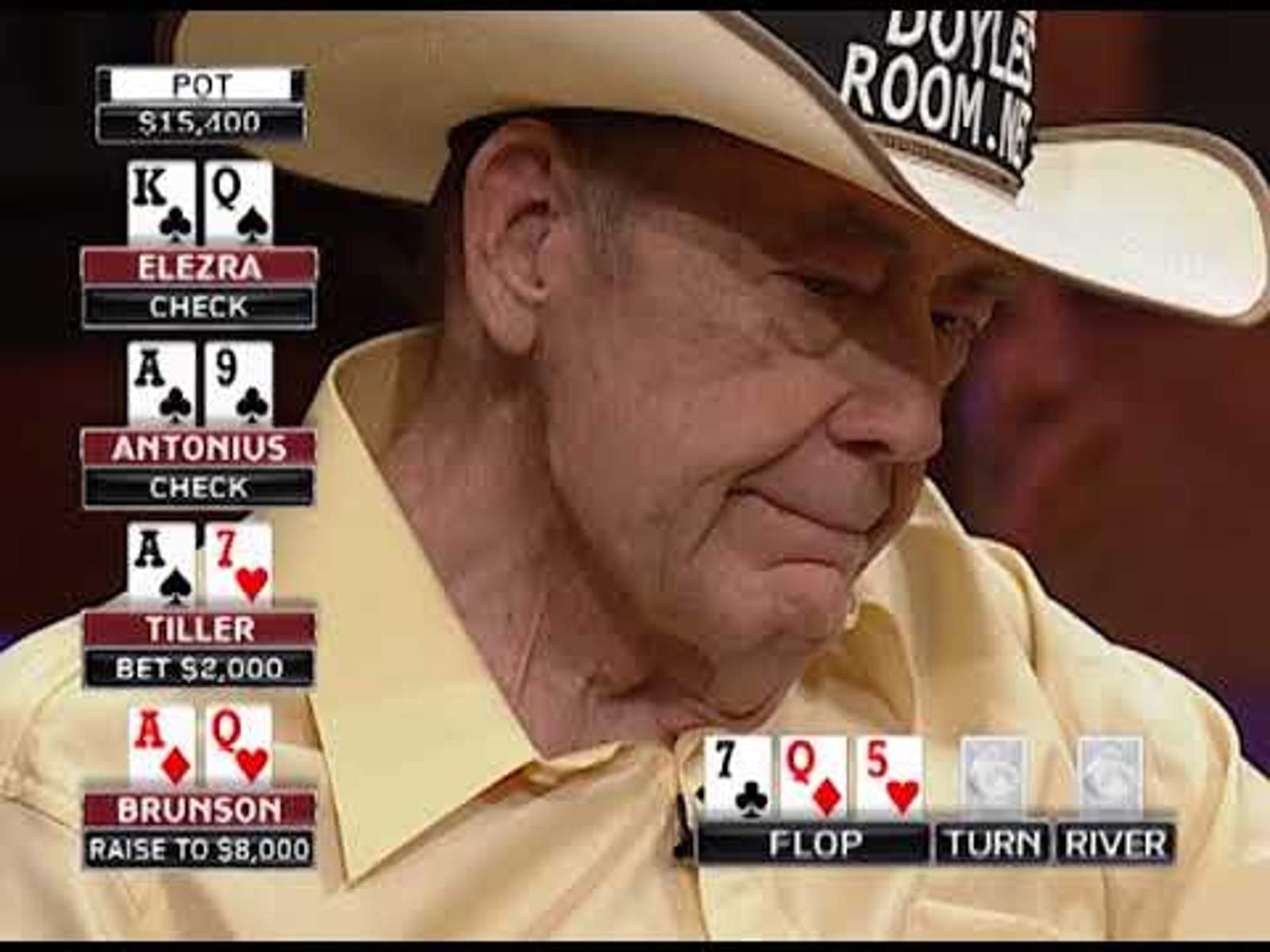 Throwback Hands: Eli Elezra Cannot Solve Doyle Brunson on PokerGO