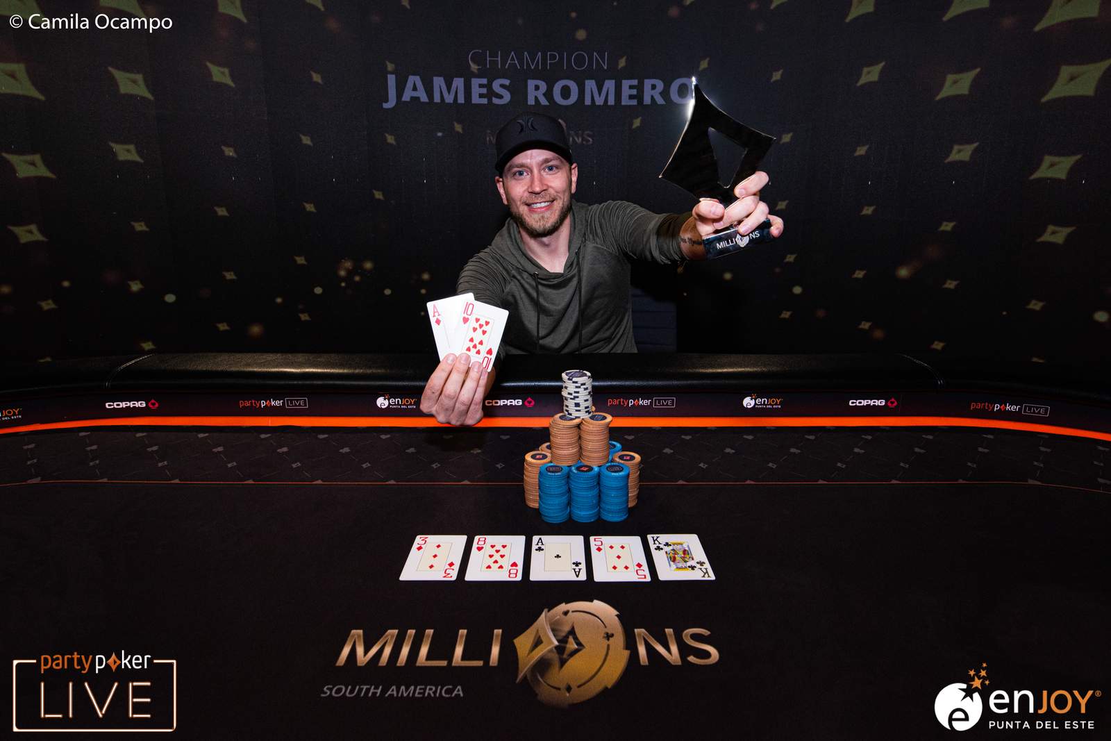 James Romero Crowned Champion of the 2020 partypoker MILLIONS South America Super High Roller for $325,000