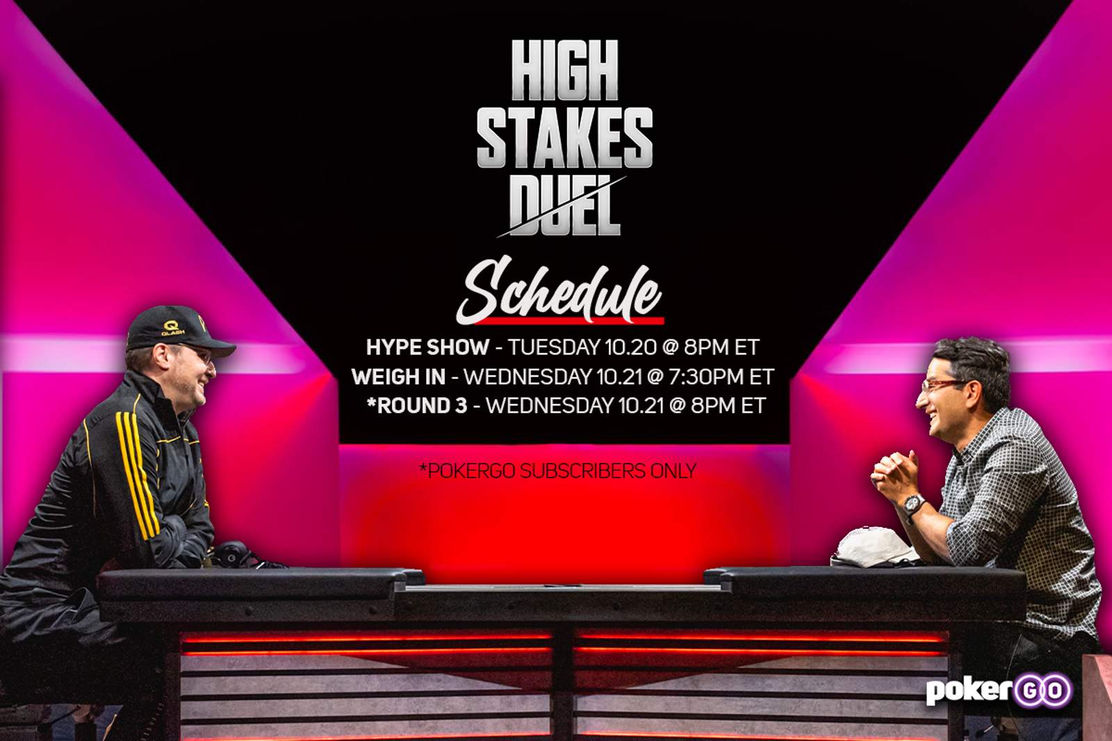 Round 3 of High Stakes Duel Schedule - 3 Different Shows Over 2 Nights