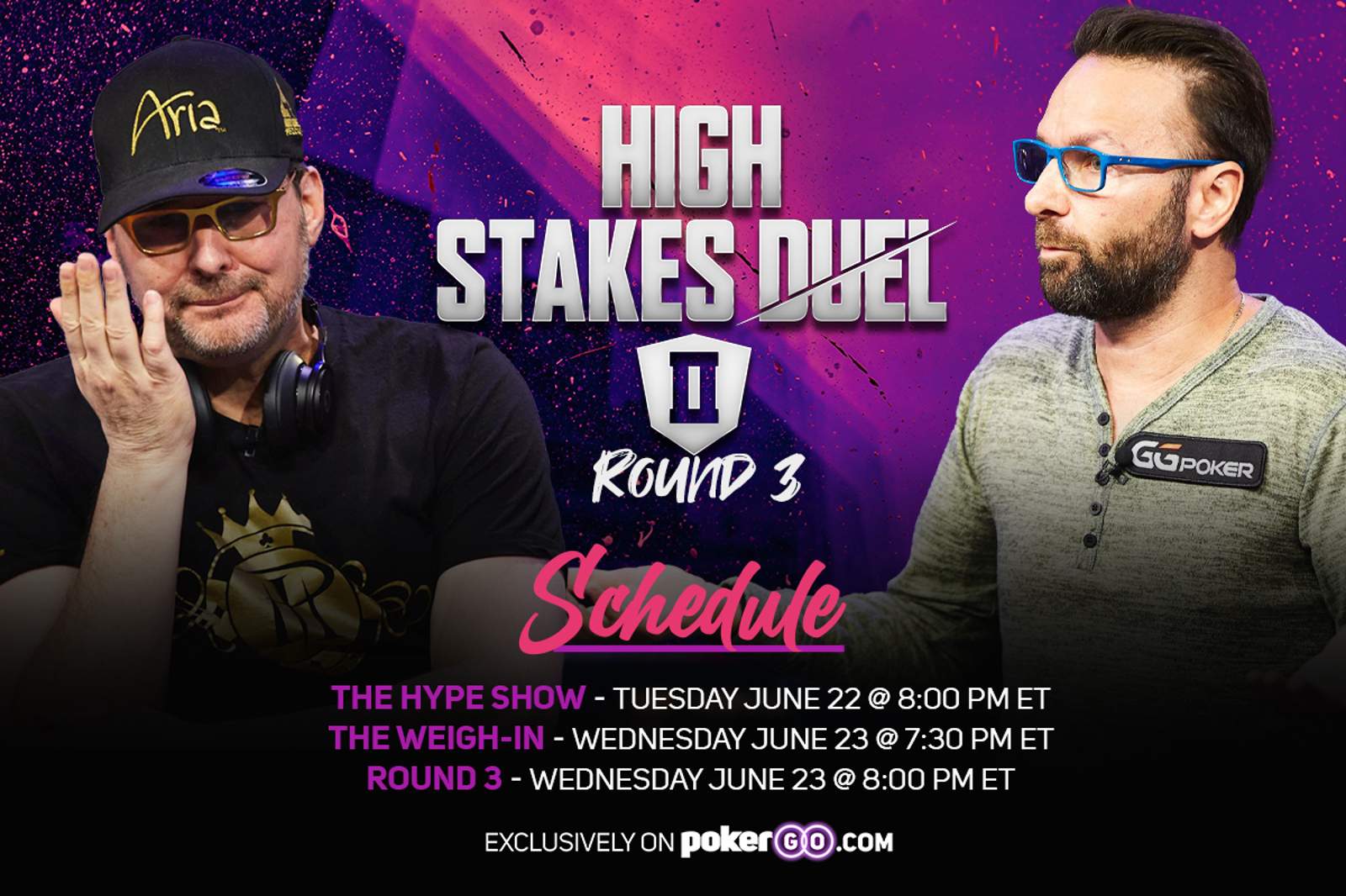 Round 3 of High Stakes Duel II Schedule - 3 Different Shows Over 2 Nights
