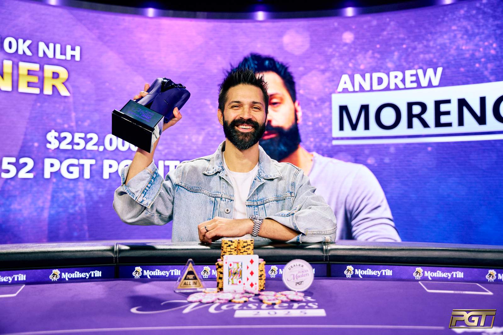 Andrew Moreno Wins Second Career PGT Title in Poker Masters Event #3
