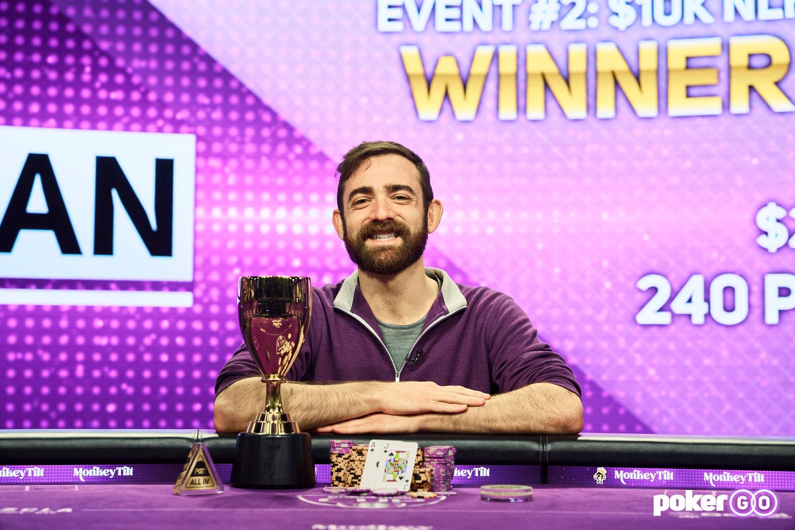 Dylan Weisman Wins Event #2: $10,100 No-Limit Hold'em for $240,300