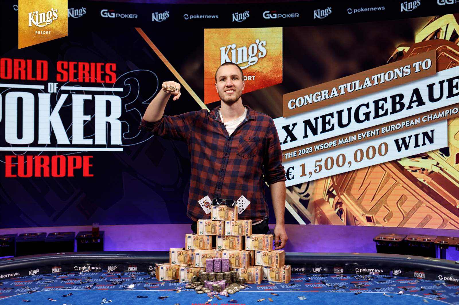 Max Neugebauer Wins 2023 WSOP Europe Main Event for €1.5 Million