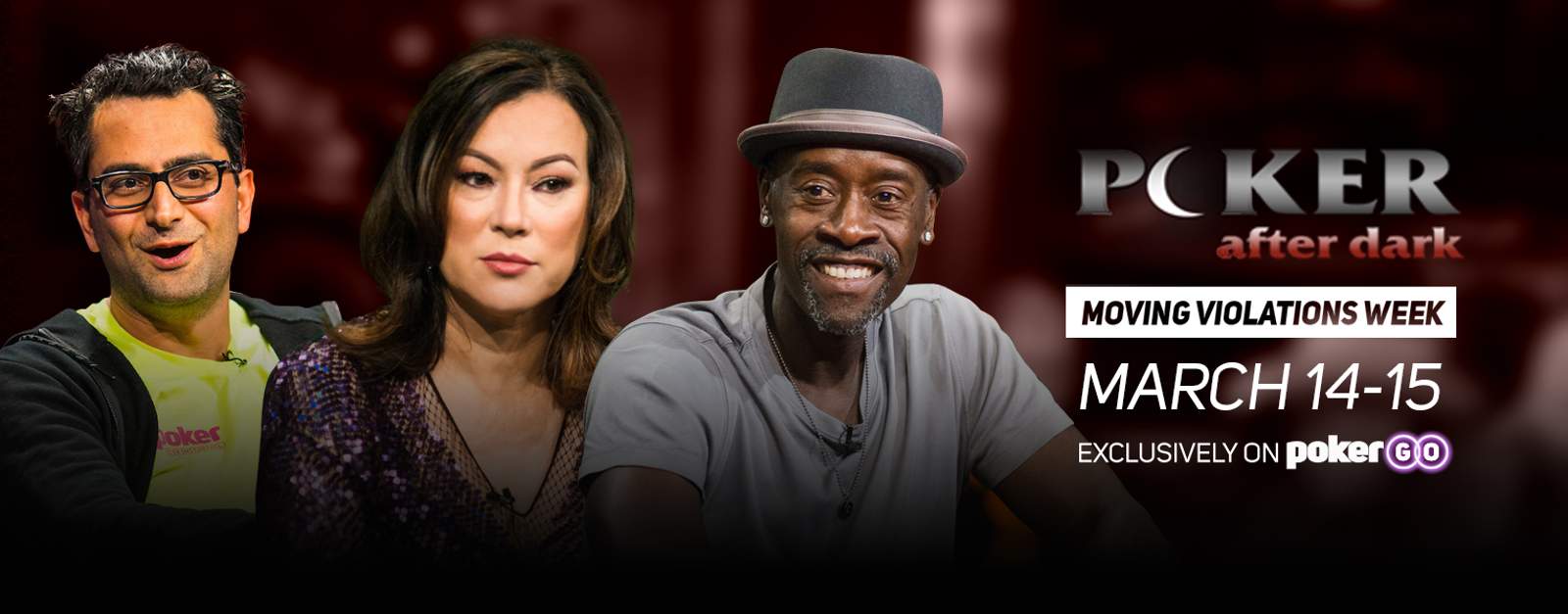 Jennifer Tilly, Don Cheadle Set to Star in "Moving Violations" Week on "Poker After Dark"