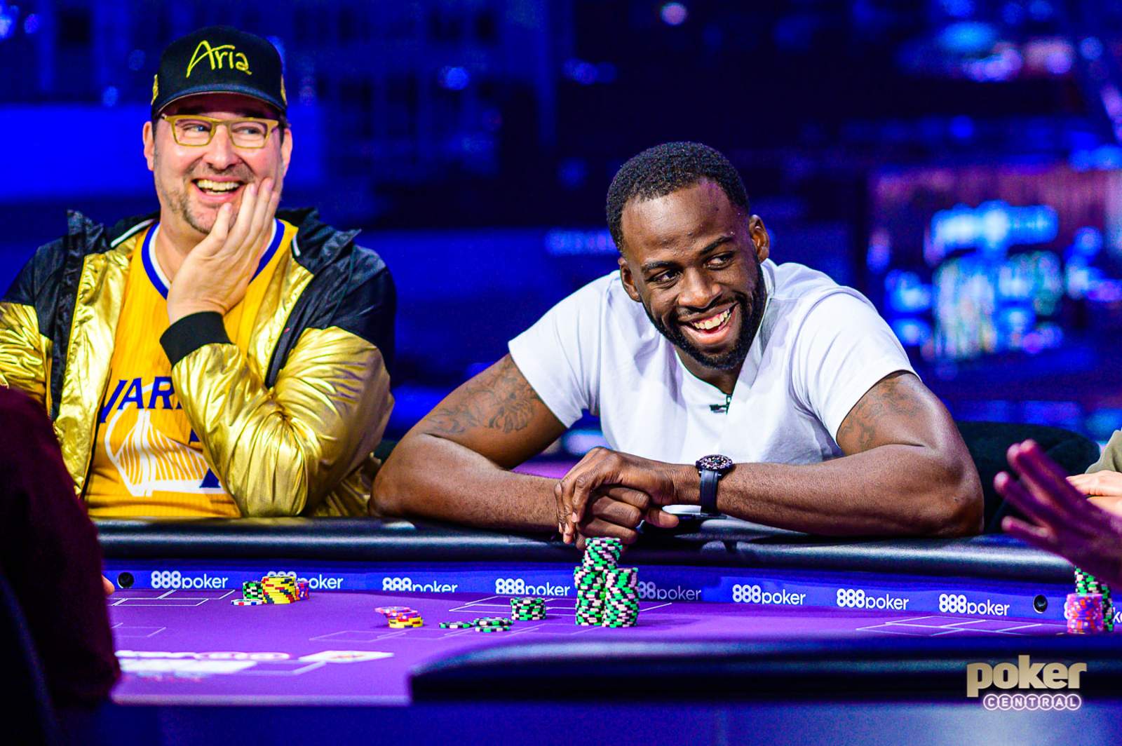 Draymond Green NBA Off-Season Activities: Playing Poker With Phil Hellmuth