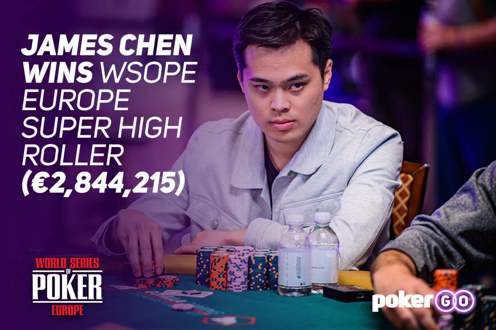 World Series of Poker Europe Super High Roller Bracelet Won By James Chan