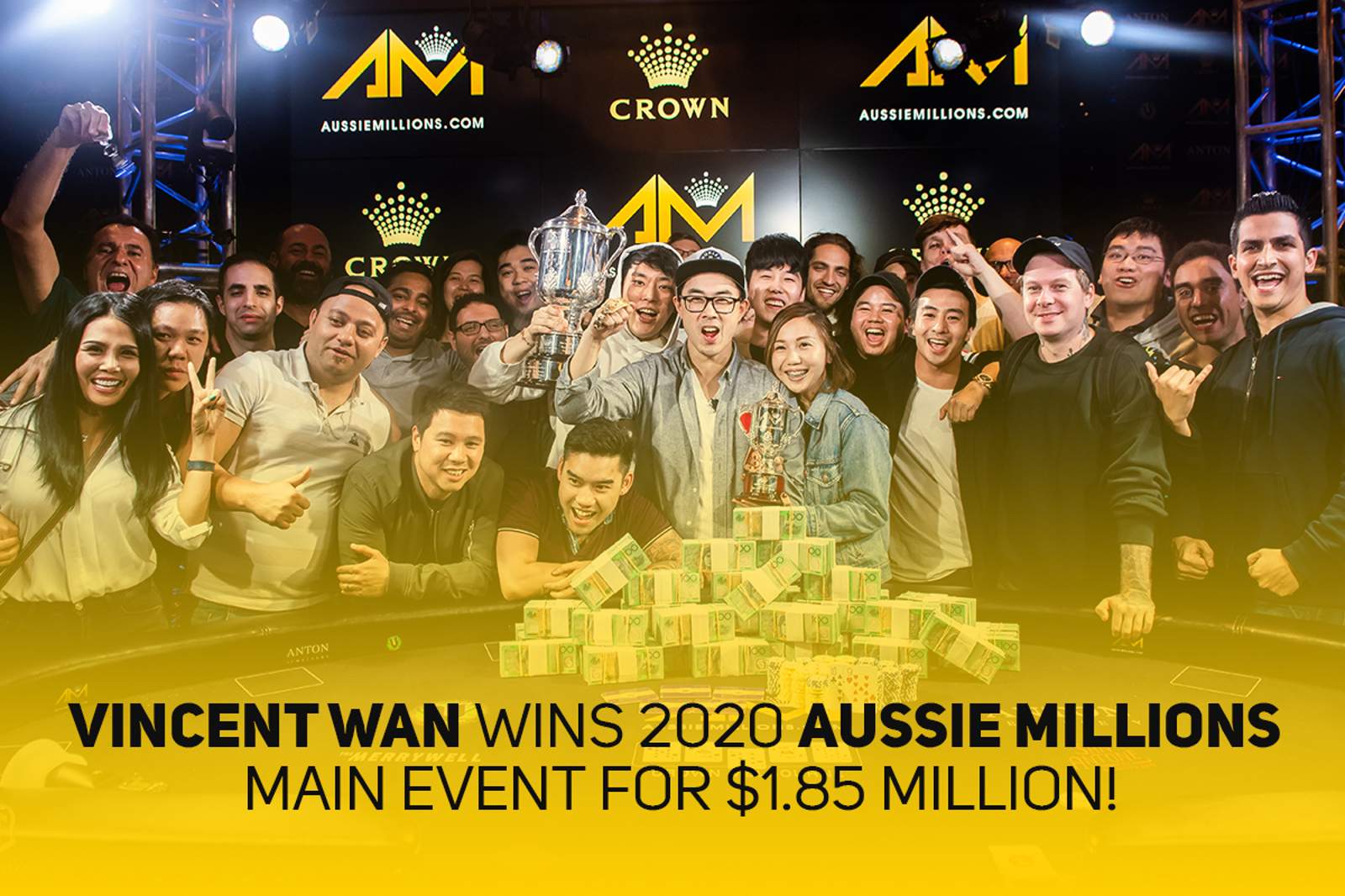Vincent Wan Wins 2020 Aussie Millions Main Event!