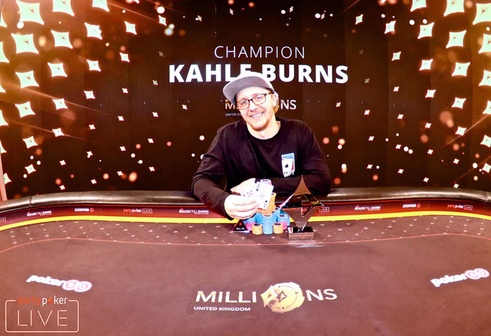 Kahle Burns Victorious in partypoker LIVE UK Millions Super High Roller ($350,000)