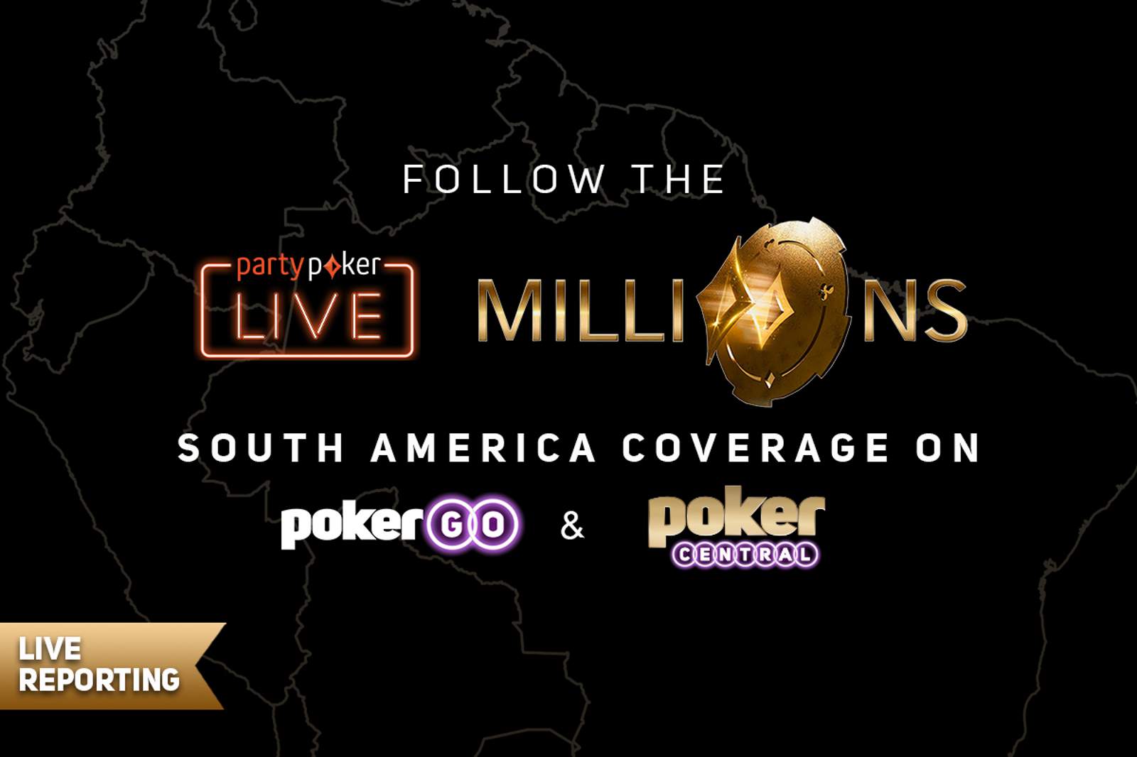 Follow The partypoker LIVE MILLIONS South America Coverage on Poker Central & PokerGO