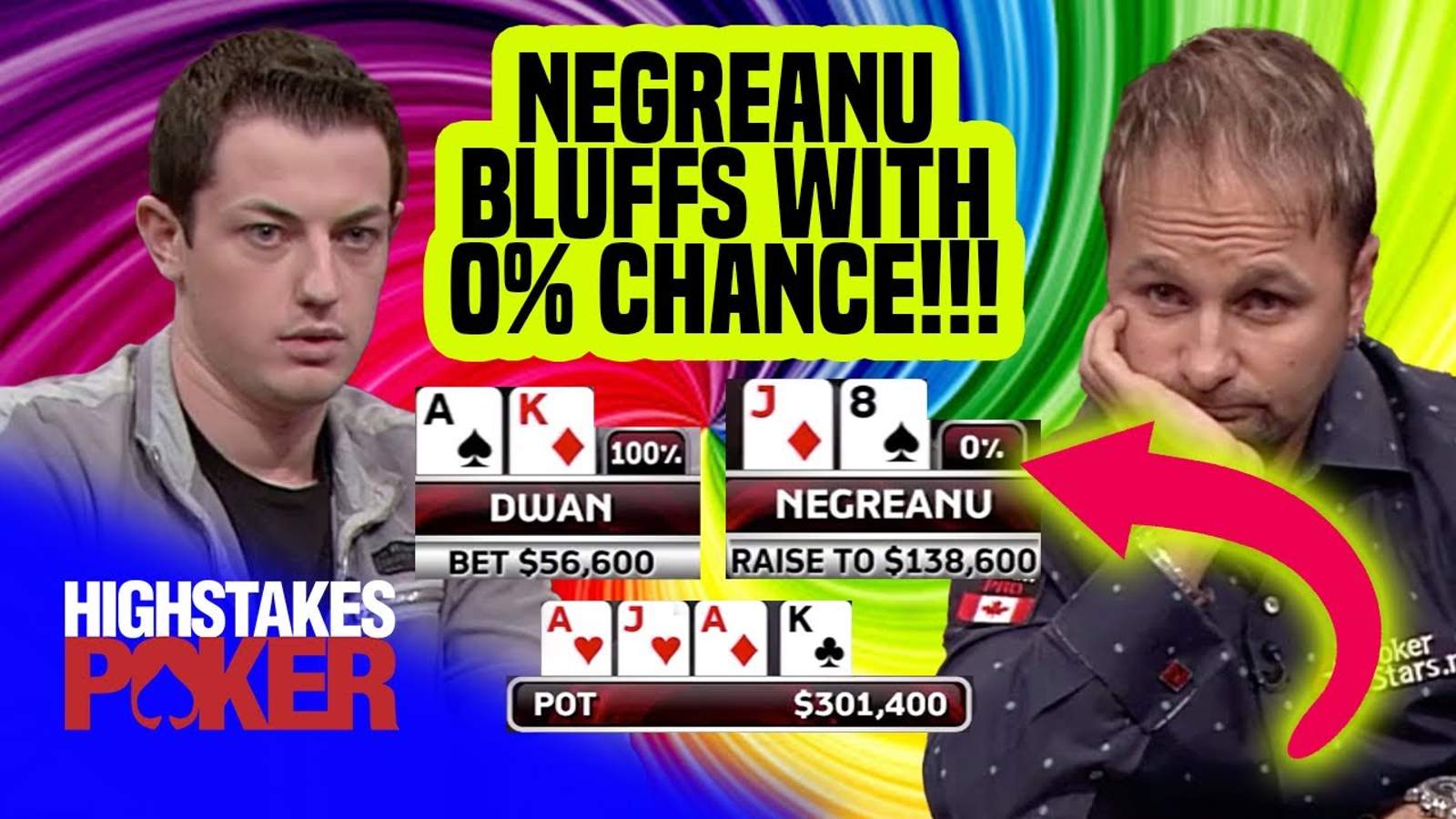 Daniel Negreanu Tries Bluffing Tom Dwan with 0% Equity - What Could Go Wrong?