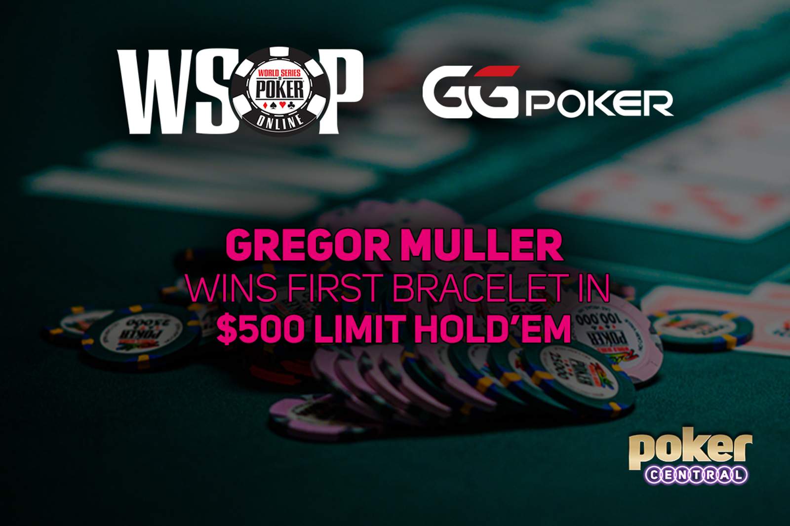Gregor Muller Wins First Bracelet in GGPoker WSOP Online $500 Limit Hold'em for $45,102
