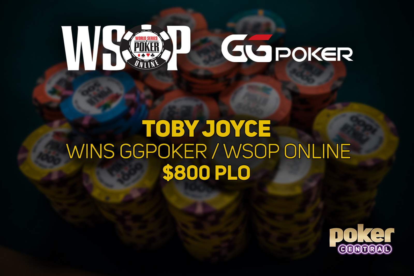 Toby Joyce Wins First Bracelet in GGPoker WSOP Online $800 Pot-Limit Omaha for $139,453