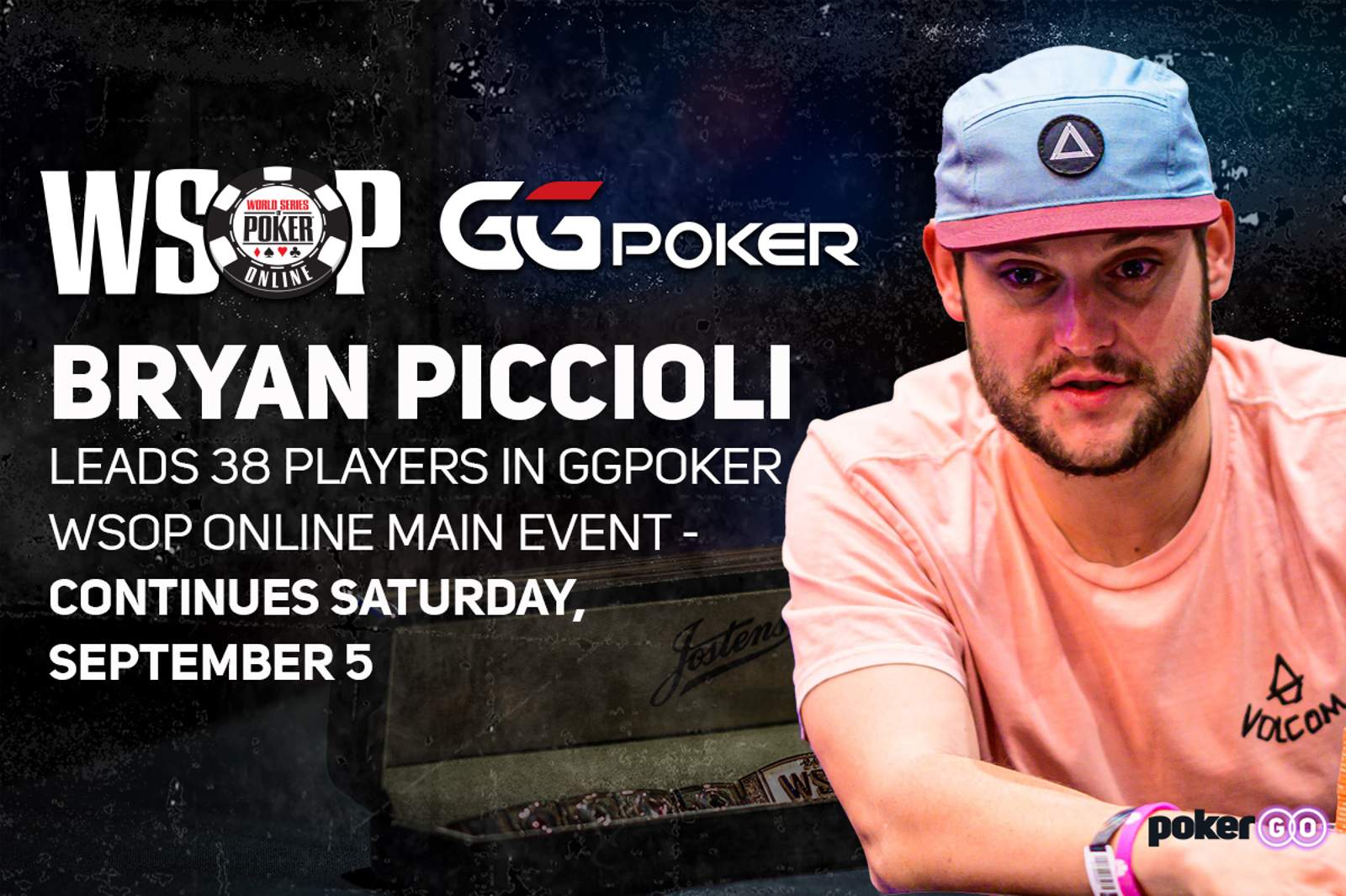 Bryan Piccioli Leads 38 Players in GGPoker WSOP Online Main Event - Continues Saturday, September 5