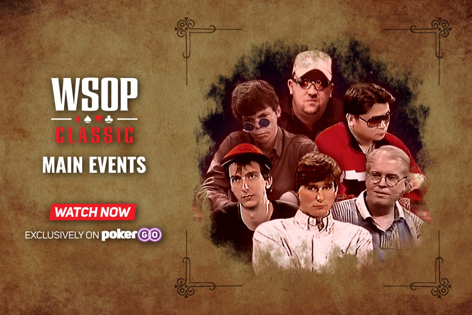 WSOP Collection Expands with 17 WSOP Classic Main Event Episodes Added to PokerGO