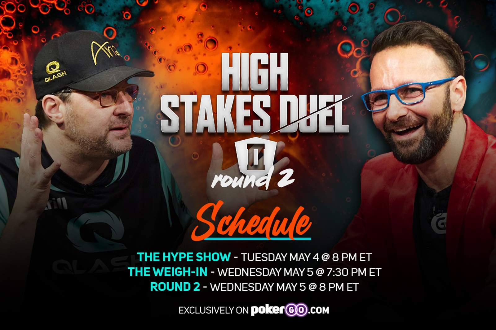 Round 2 of High Stakes Duel II Schedule - 3 Different Shows Over 2 Nights