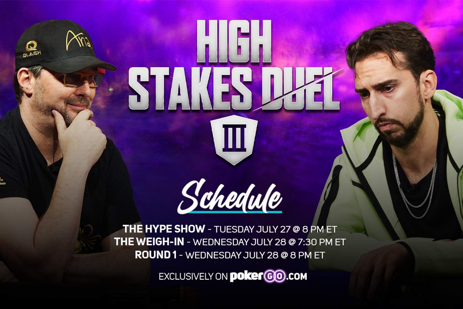 Round 1 of High Stakes Duel III Schedule - 3 Different Shows Over 2 Nights