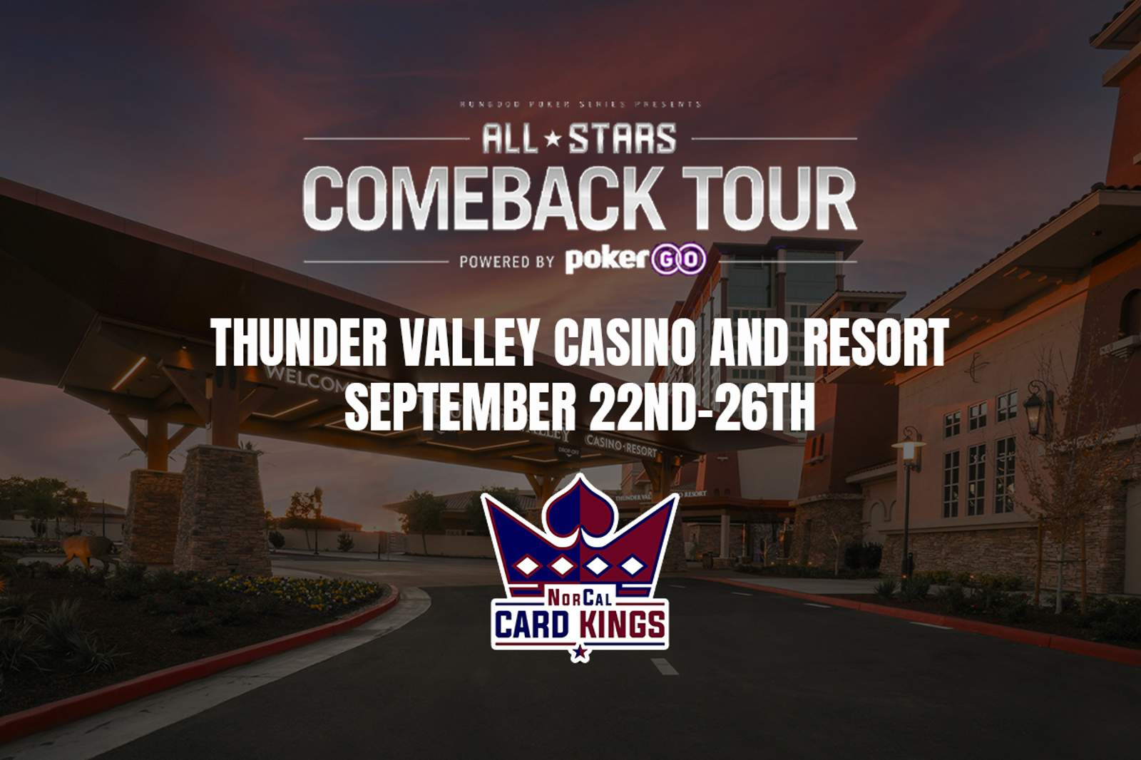 RunGood Poker Series Thunder Valley: September 22-26