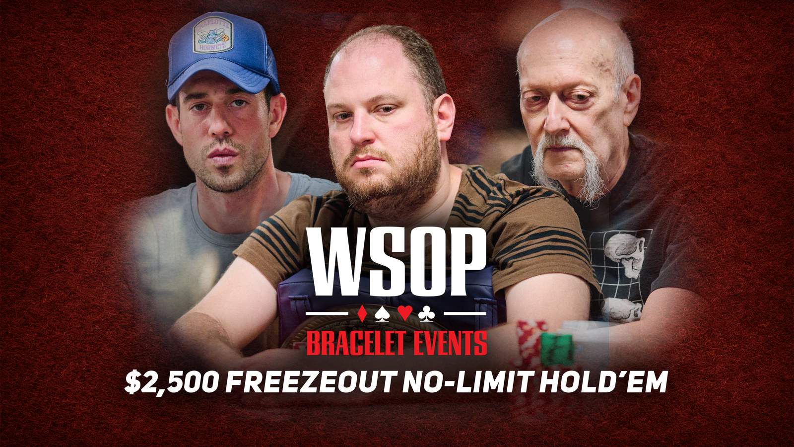 Watch the WSOP Event #3: $2.5k No-Limit Hold'em Freezeout Final Table on PokerGO.com at 8 p.m. ET