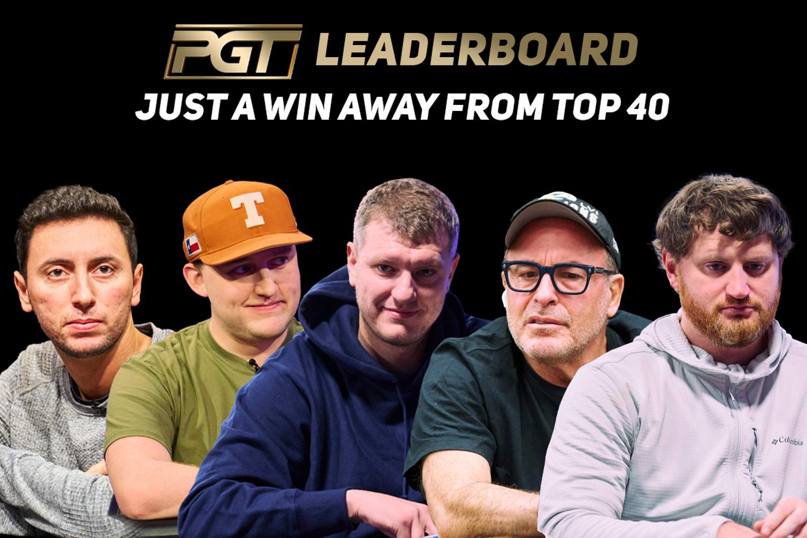 PGT Leaderboard Just a Win Away from the Top 40: Michael Moncek, Sam Laskowitz, Frank Funaro, Dan Shak, David Peters