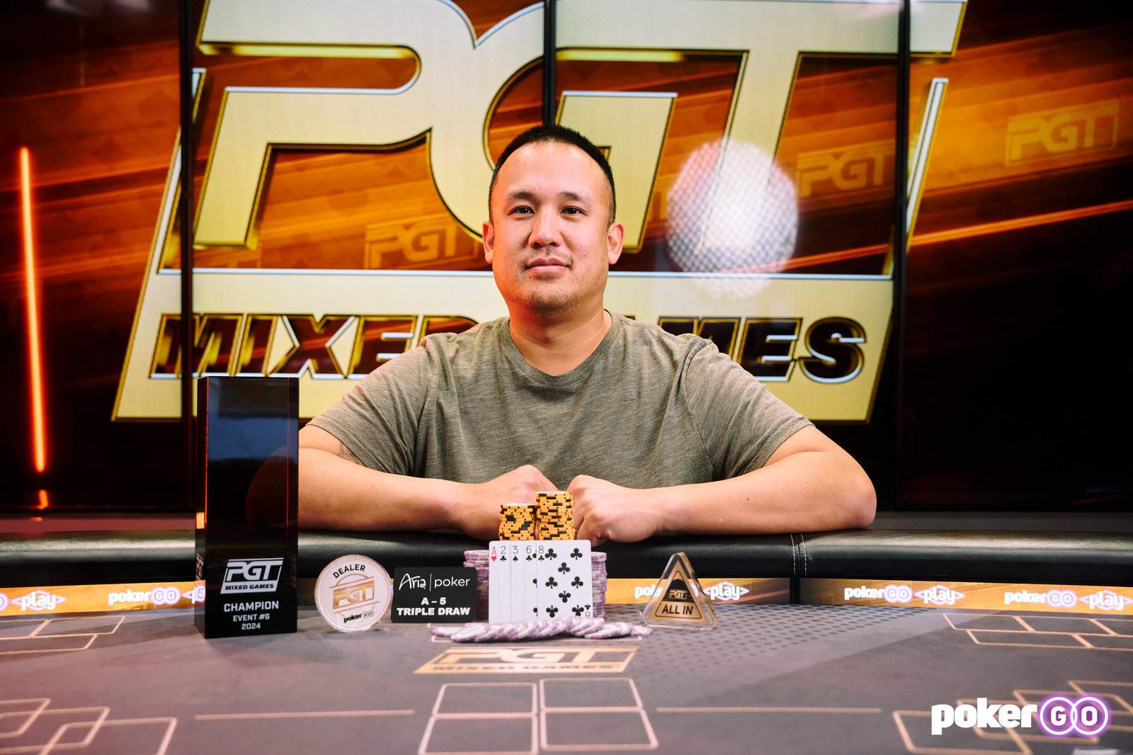 Jerry Wong Dominates to Win Event #6: 10,200 Triple Draw Mix