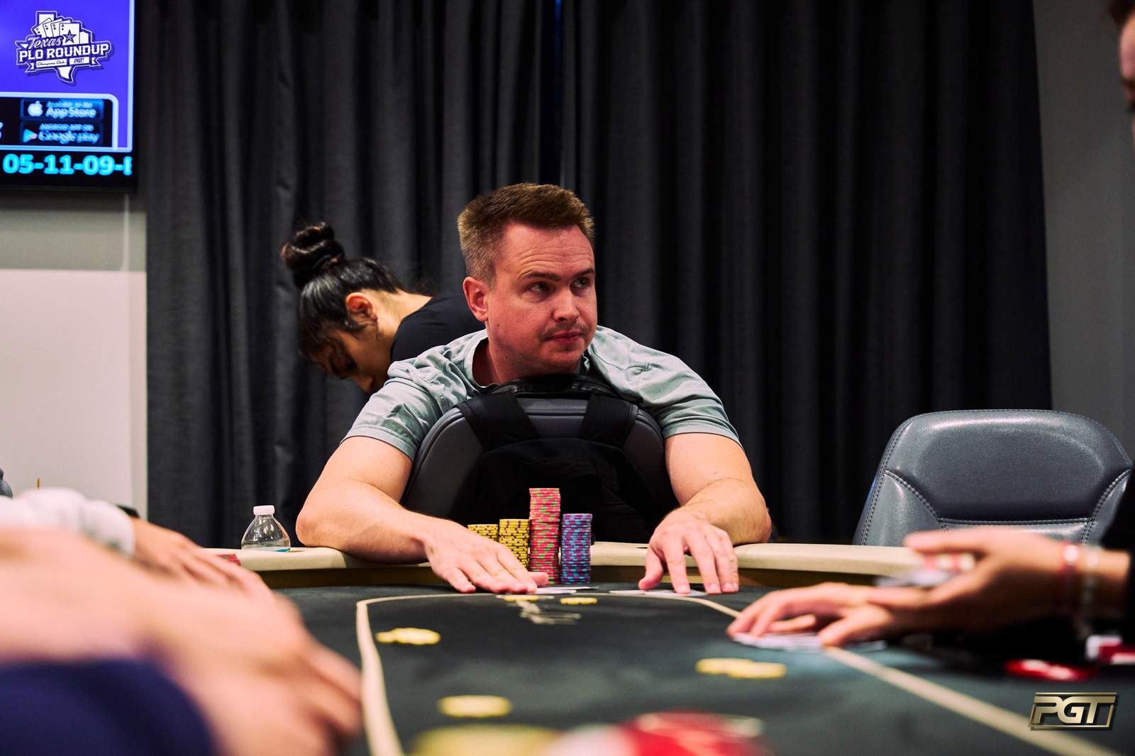 Stephen Hubbard leads 11 Survivors After Day 1B of the Texas PLO Roundup $3,300 Main Event