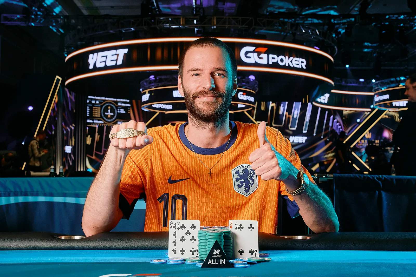 Tom Vogelsang Wins 1st Bracelet in $10K PLOSSUS at WSOP Paradise for $609,800